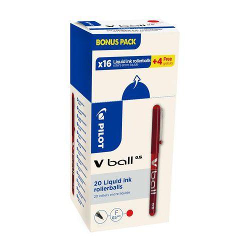 Stylo V-Ball Pilot pointe 0,5 mm (Boite de 20) - Rouge thumbnail image 1