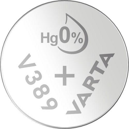 Illustration de : Pile bouton oxyde d'argent LR1130 (389) - Varta