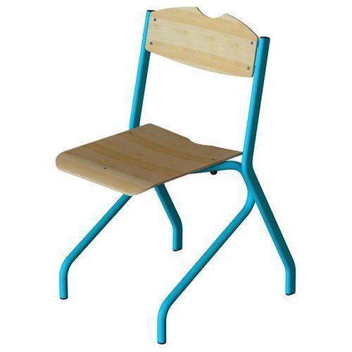 Illustration de : Chaise scolaire Elodie appui sur table