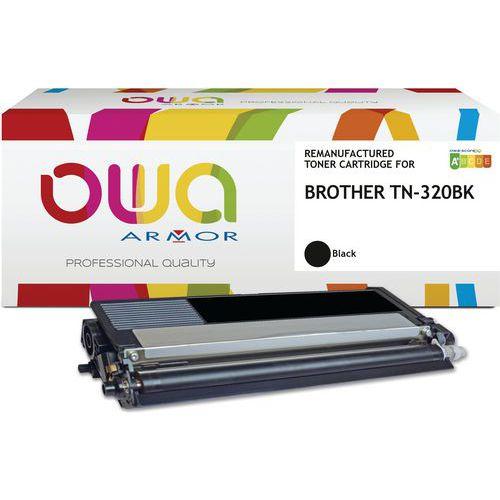 Illustration de : Toner remanufacturé BROTHER TN-320BK - OWA