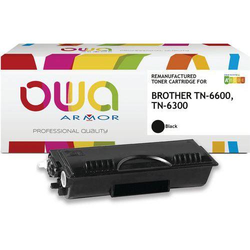 Illustration de : Toner remanufacturé BROTHER TN-6300 - TN-6600 - OWA