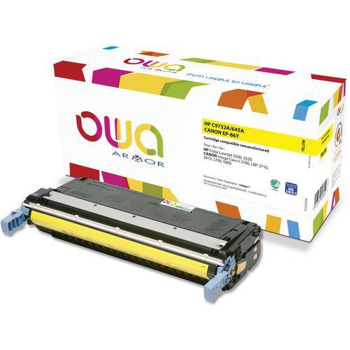 Toner remanufacturé HP C9732A - CANON EP-86 Y - OWA thumbnail image 1
