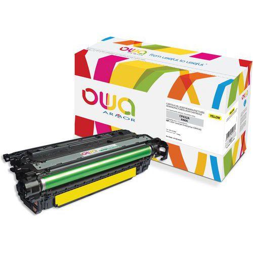 Illustration de : Toner remanufacturé HP CF032A - OWA