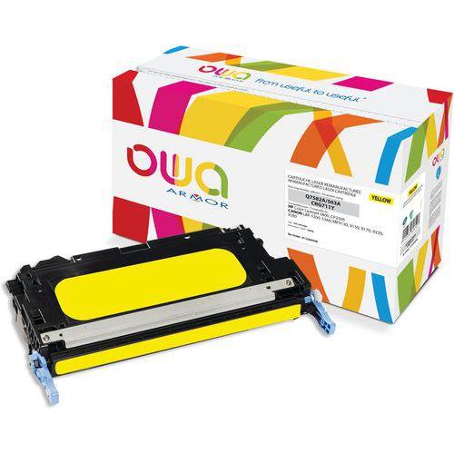Toner remanufacturé HP Q7582A - CANON 711Y - OWA thumbnail image 1