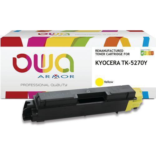 Illustration de : Toner remanufacturé KYOCERA TK-5270 Y - OWA