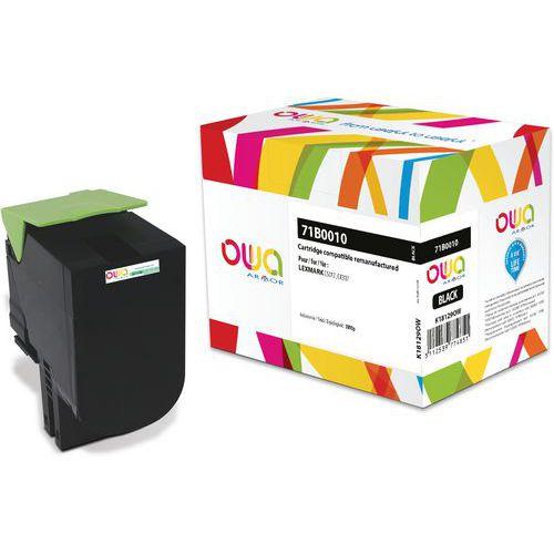 Toner remanufacturé LEXMARK 71B0010 - OWA thumbnail image 1