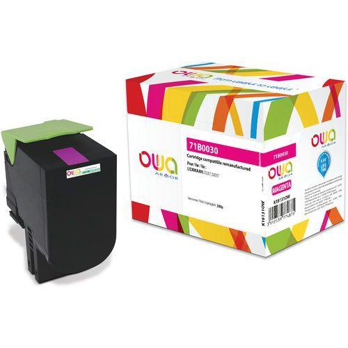 Illustration de : Toner remanufacturé LEXMARK 71B0030 - OWA