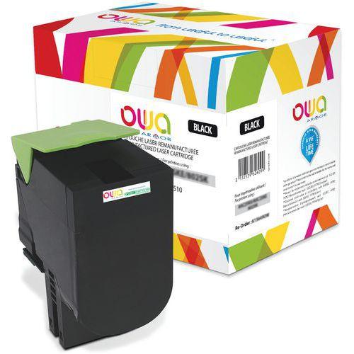 Toner remanufacturé LEXMARK 80C2HKE - 80C2HK0 - OWA thumbnail image 1
