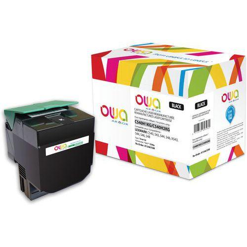 Toner remanufacturé LEXMARK C540H1KG - C540H2KG - OWA thumbnail image 1