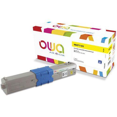 OKI C823 toner remanufacturé Jaune thumbnail image 1