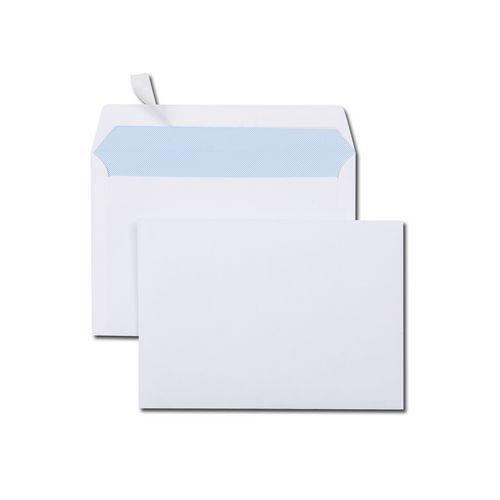 Illustration de : Enveloppes blanches autocollantes siligom 80gr 114x162mm c6 - GPV