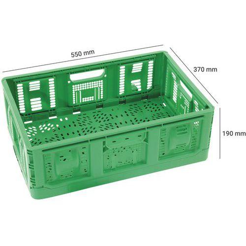 Illustration de : Bac pliant économique - Longueur 550 mm - 34 L