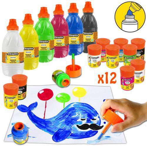 Schoolpack ''cléo-pinceau'' 12x50ml + 6x0.5L recharge thumbnail image 1