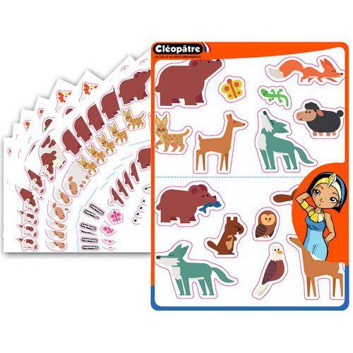Assortiment 480 gommettes animaux - Cleopatre thumbnail image 1