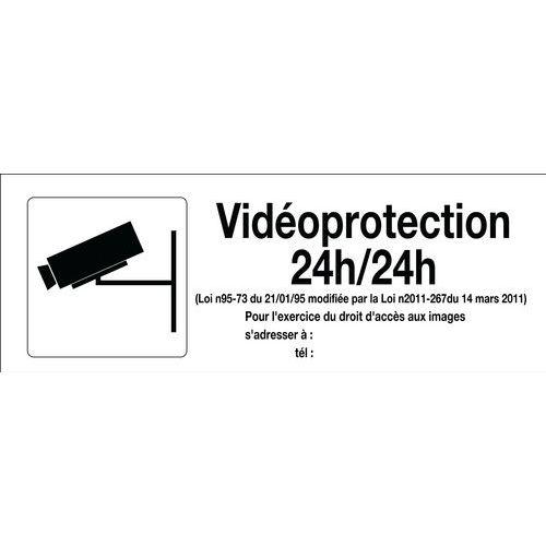 Panneau surveillance vidéo - vidéoprotection 24h/24h thumbnail image 1