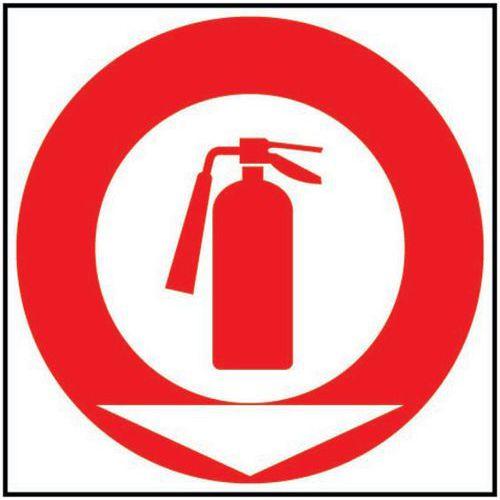 Illustration de : Panneau anti-incendie - Extincteur - Rigide