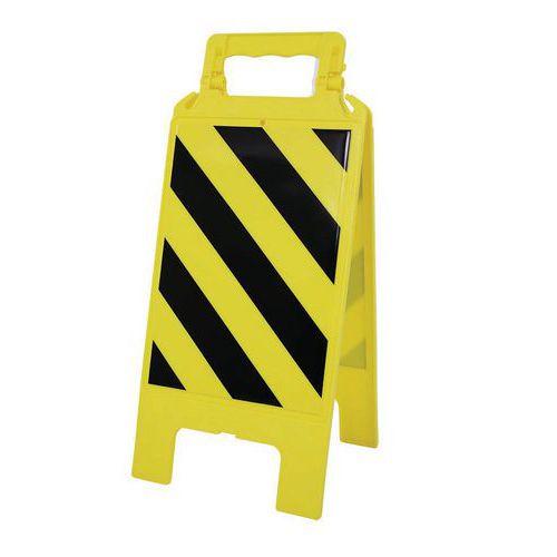 Chevalet de signalisation h600mm x275mm hachure j/n thumbnail image 1