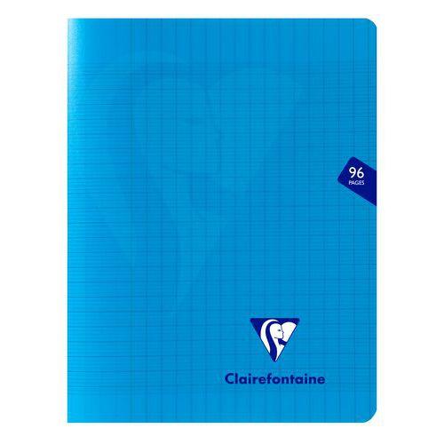 Mimesys cahier piqué polypro 17x22cm 96p séyès Bleu - Lot de 10 thumbnail image 1