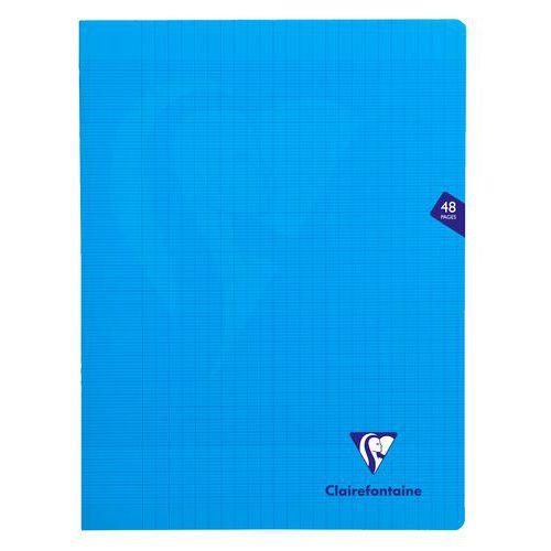 Mimesys cahier piqué polypro 24x32cm 48p séyès Bleu - Lot de 10 thumbnail image 1