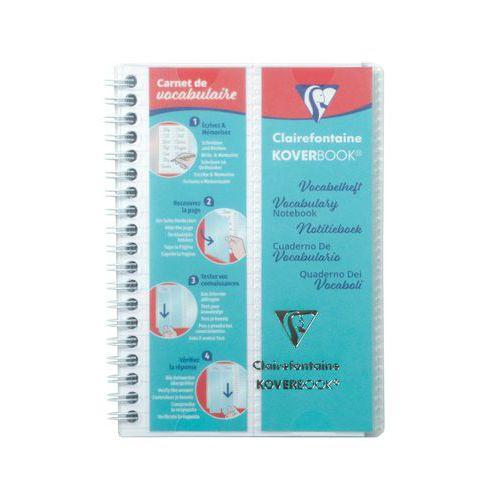 Koverbook carnet vocabulaire spiralé 11x17cm 100p Ligné marge centrale - Lot de 10 thumbnail image 1
