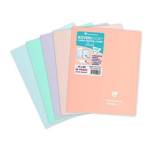Koverbook Blush piqué PP bicolore opaque 17x22cm 48p séyès coloris ass - Lot de 10 thumbnail image 1