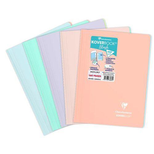 Koverbook Blush spirales enveloppante PP opaque 21x29,7cm 160p séyès - Lot de 5 thumbnail image 1