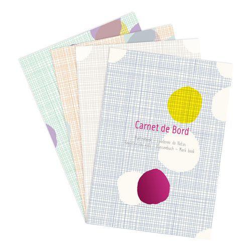 Illustration de : Carnet de bord assortiment Fantaisiepiqué 14,8x21cm - Clairefontaine