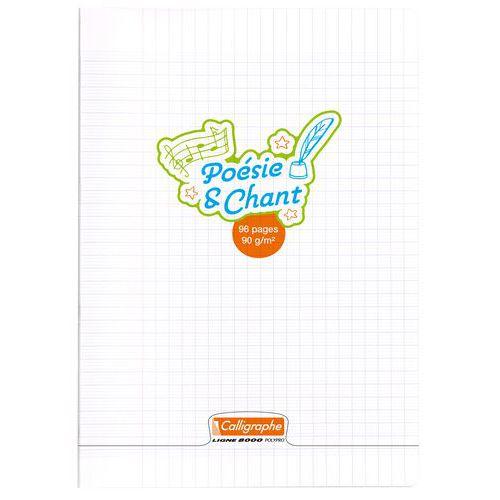Calligraphe Poésie & chant Cahier piqué incolore A4 96p R séyèsV uni 90g - Lot de 10 thumbnail image 1