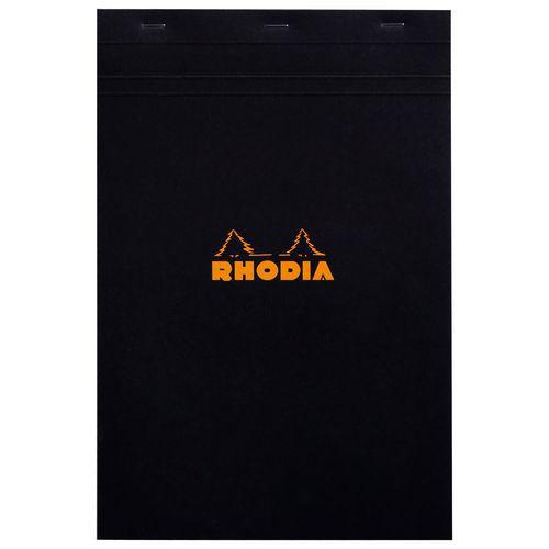 Bloc agrafé Rhodia BLACK N 19 21x31,8cm 80f Q.5x5 80g - Lot de 5 thumbnail image 1
