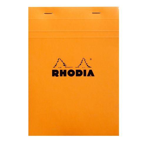 Bloc agrafé Rhodia ORANGE N 16 14,8x21cm 80f Q.5x5 80g - Lot de 10 thumbnail image 1