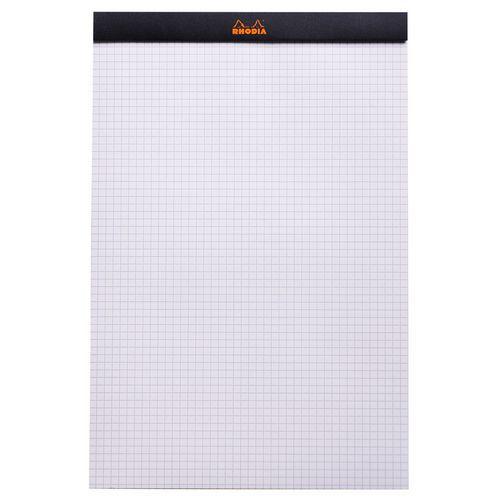 Illustration de : Bloc agrafé Black N 19 21x31,8 cm 80 feuilles Q.5x5 80g - Rhodia