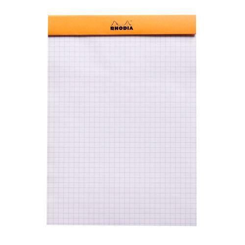 Illustration de : Bloc agrafé Orange N 16 14,8x21 cm 80 feuilles Q.5x5 80g - Rhodia