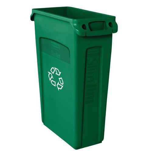 Poubelle Slim Jim® Rubbermaid pour Tri Sélectif - 87 L Vert thumbnail image 1