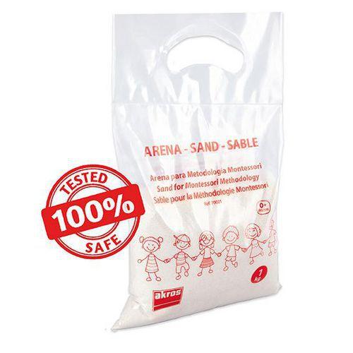 Illustration de : Sable 1kg pour jeux Montessori
