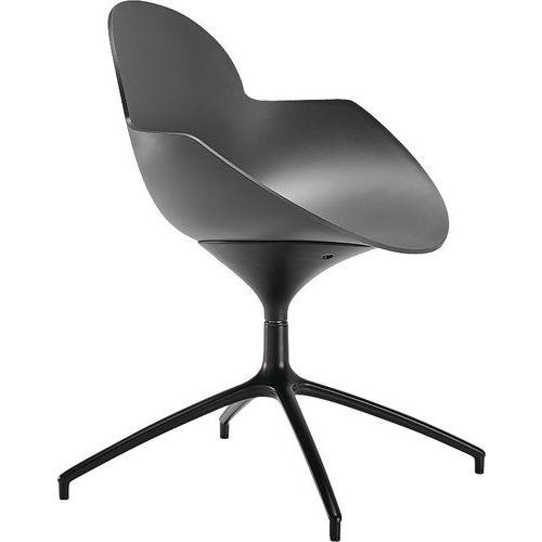 Chaise Cookie pied étoile alu verni coque pivotante polypropylène Infiniti thumbnail image 1