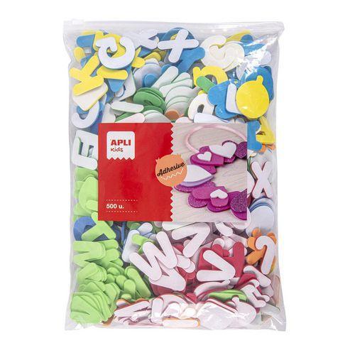 Illustration de : Sachet mousse lettres 500 unités - Apli Kids