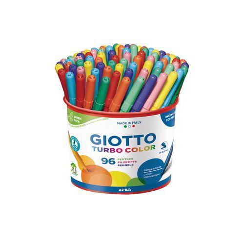 Pot plastique 96 feutres turbolcolor pointe 2,8 mm - Giotto fullname image