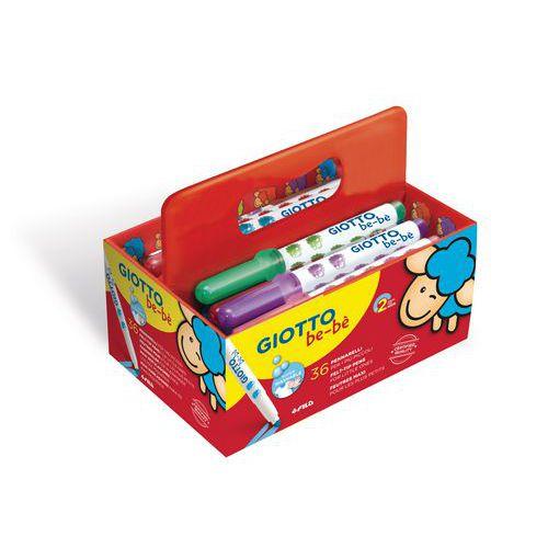 Illustration de : Schoolpack 36 feutres bébé - Giotto