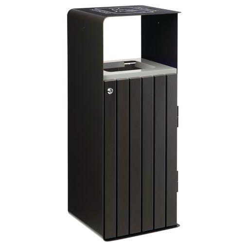 Poubelle de tri Artri 110 L - acier anticorrosion lattes alu Rossignol Pro thumbnail image 1