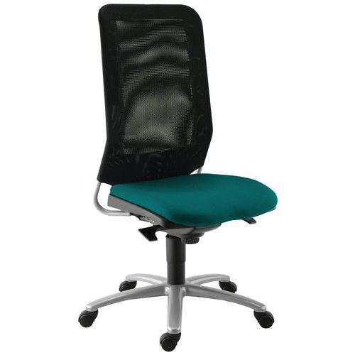 Illustration de : Chaise de bureau piètement gris Diaz Sokoa