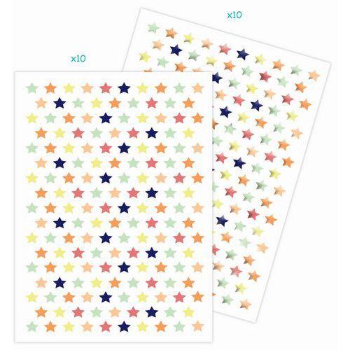 Gommettes étoiles métallisées & pastel x3240 unités thumbnail image 1