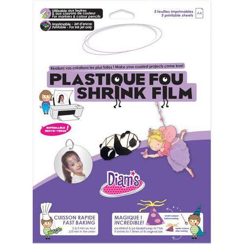Plastique fou DIAM'S 5 feuilles blanc imprimable thumbnail image 1