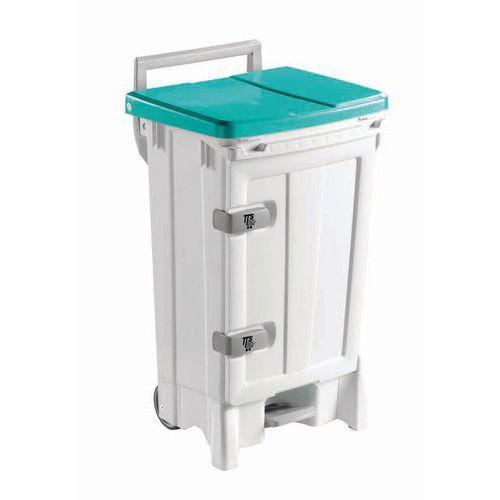 Poubelles agroalimentaire à ouverture centrale - 90 L Vert thumbnail image 1