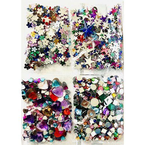 Illustration de : Assortiment 1900 strass thèmes, tailles & couleurs assorties - Ammi