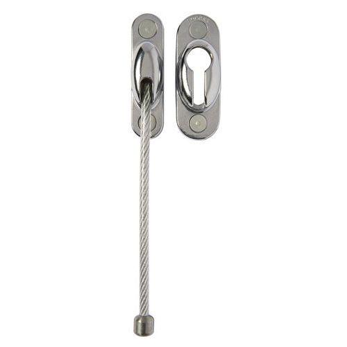 Entrebâilleur de porte à câble chromé thumbnail image 1