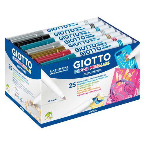 Schoolpack 25 feutres decor métal thumbnail image 1