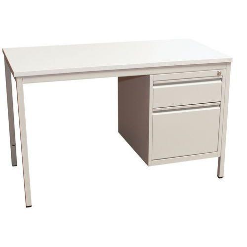Bureau base Line 1 caison 2 tiroirs 160x80 cm thumbnail image 1
