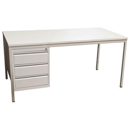 Bureau base Line 1 caison 3 tiroirs 160x80 cm thumbnail image 1