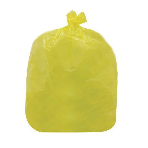 200 Sacs poubelle PEHD 168 L Jaune thumbnail image 1