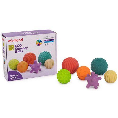 Illustration de : Balles sensorielles - Lot de 6 - Miniland
